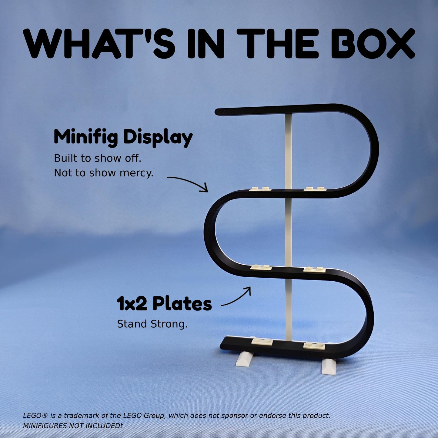 Display Stand for LEGO® Minifigures, Fun Modern Decor