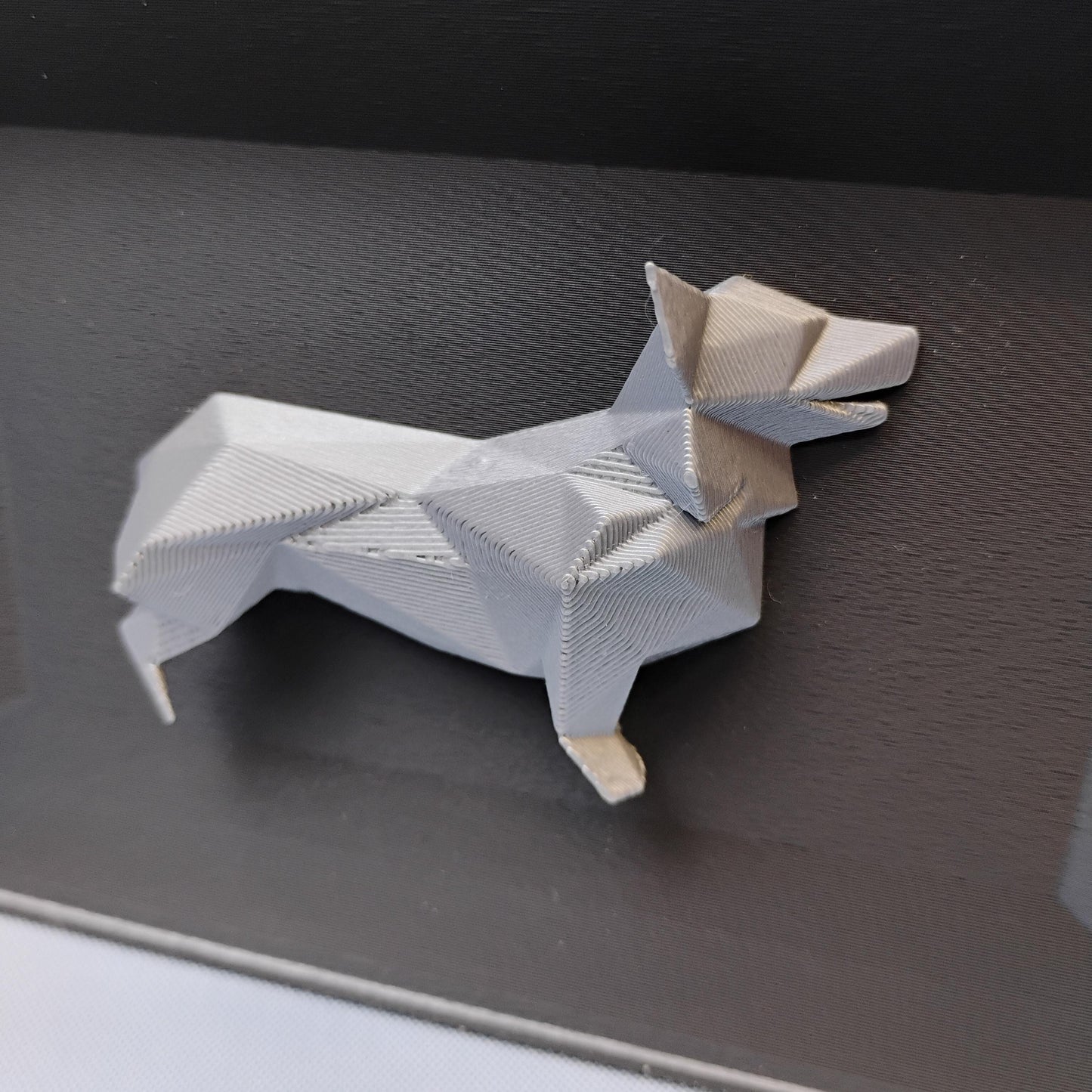 Corgi Desk Organizer – Geometric Dog Remote Holder