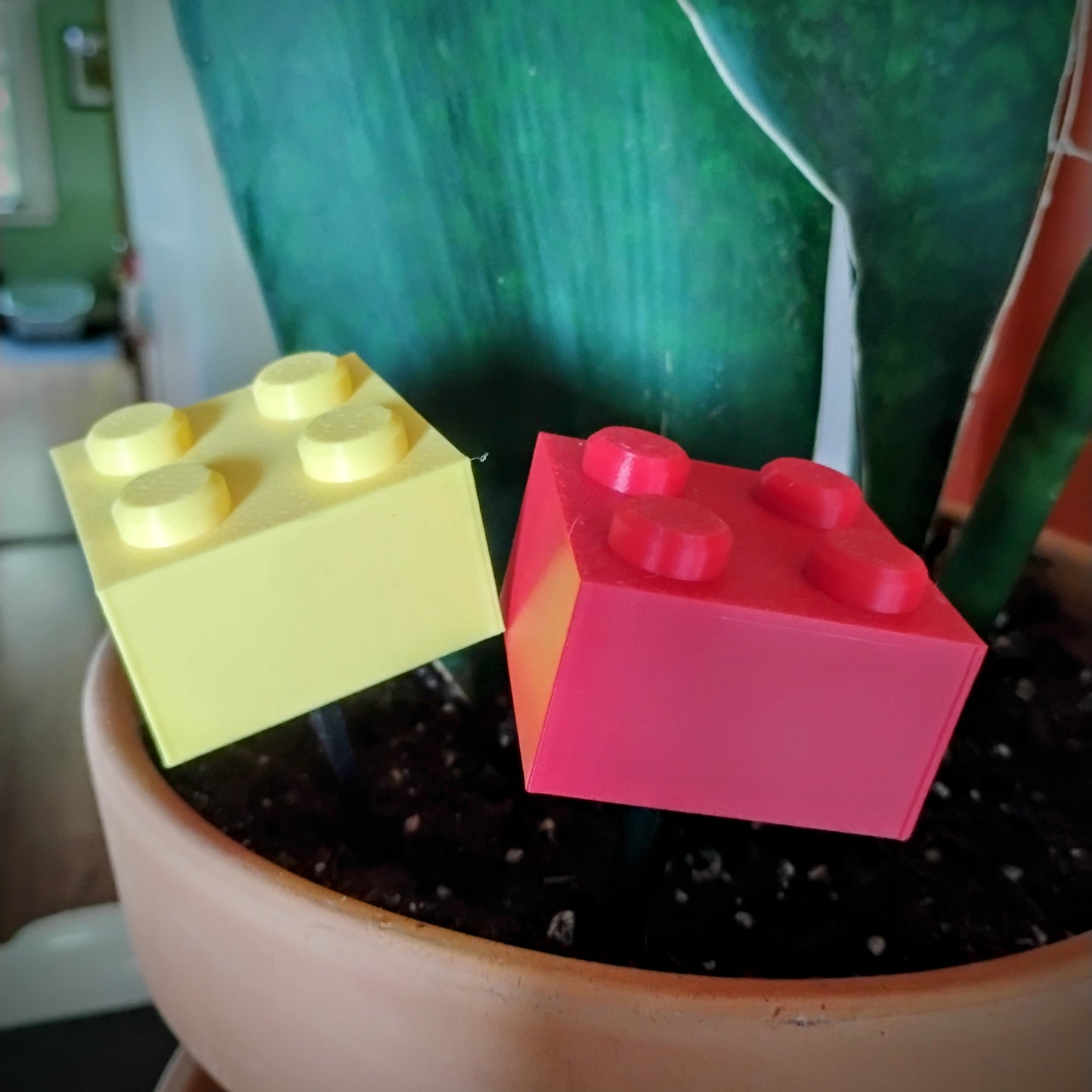 Building Brick Plant Stakes