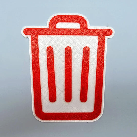 Weatherproof Trash & Recycling Bin Signs: Bold Waste Sorting Icons