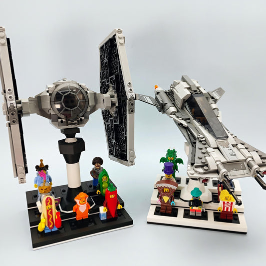 Display for LEGO® Minifigures with Adjustable Ship Stand