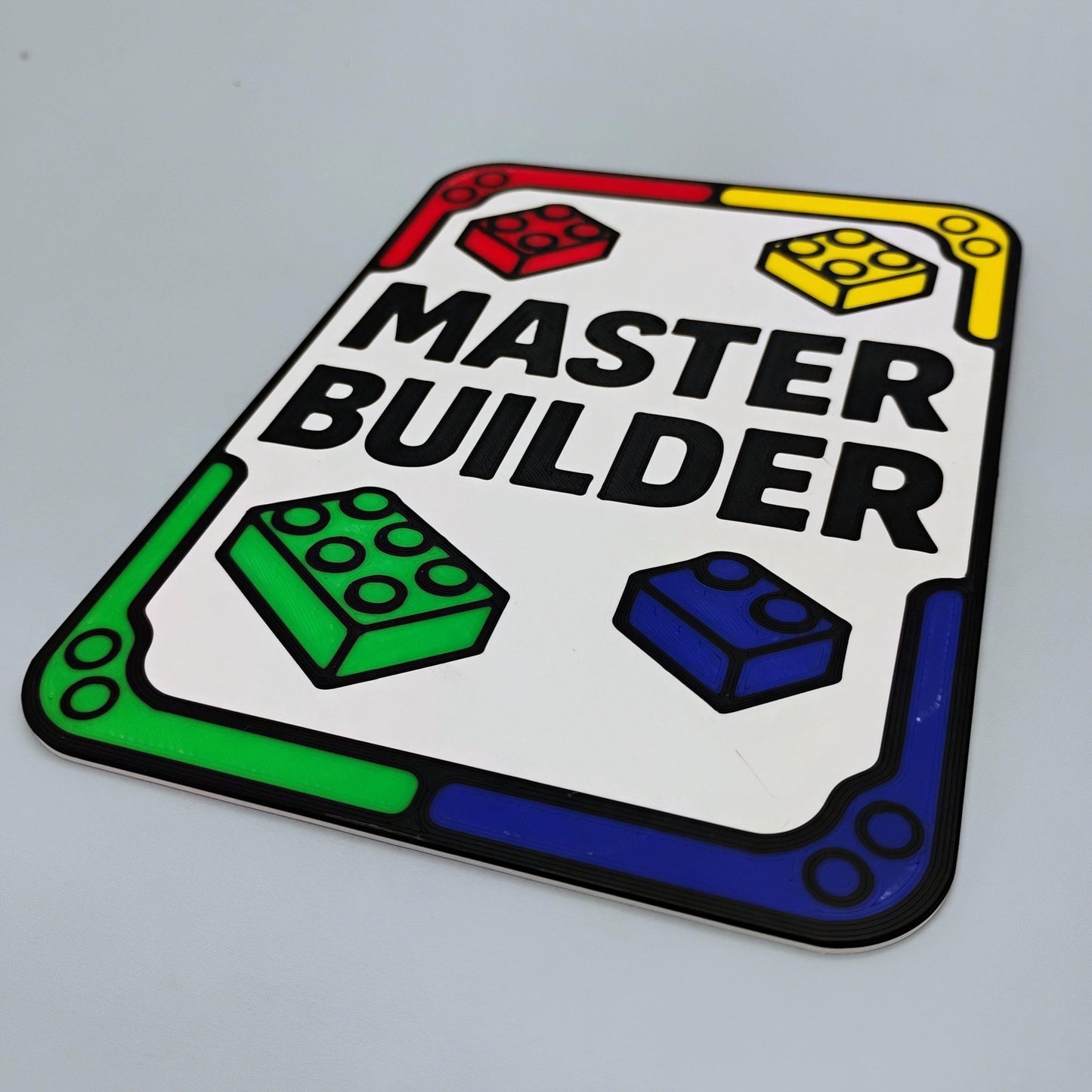Master Builder Sign, 4"x6" Gift for LEGO® Lovers
