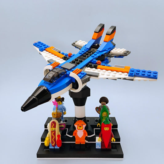 Display for LEGO® Minifigures with Adjustable Ship Stand