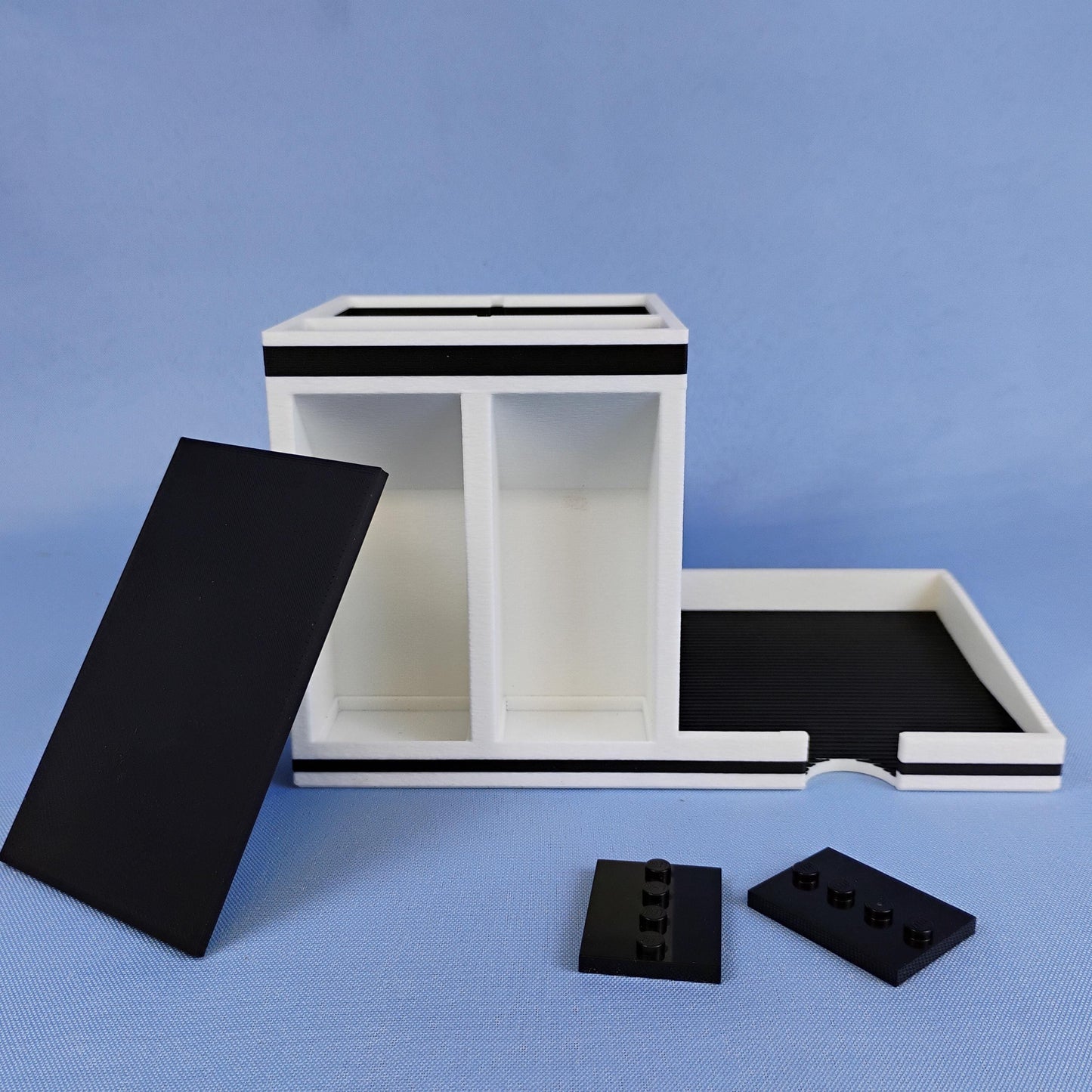 Desk Organizer with LEGO® Minifigure Display, Post-it Note Holder