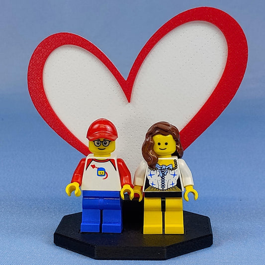 Heart Display for LEGO® Minifigures | Father's Day Gift