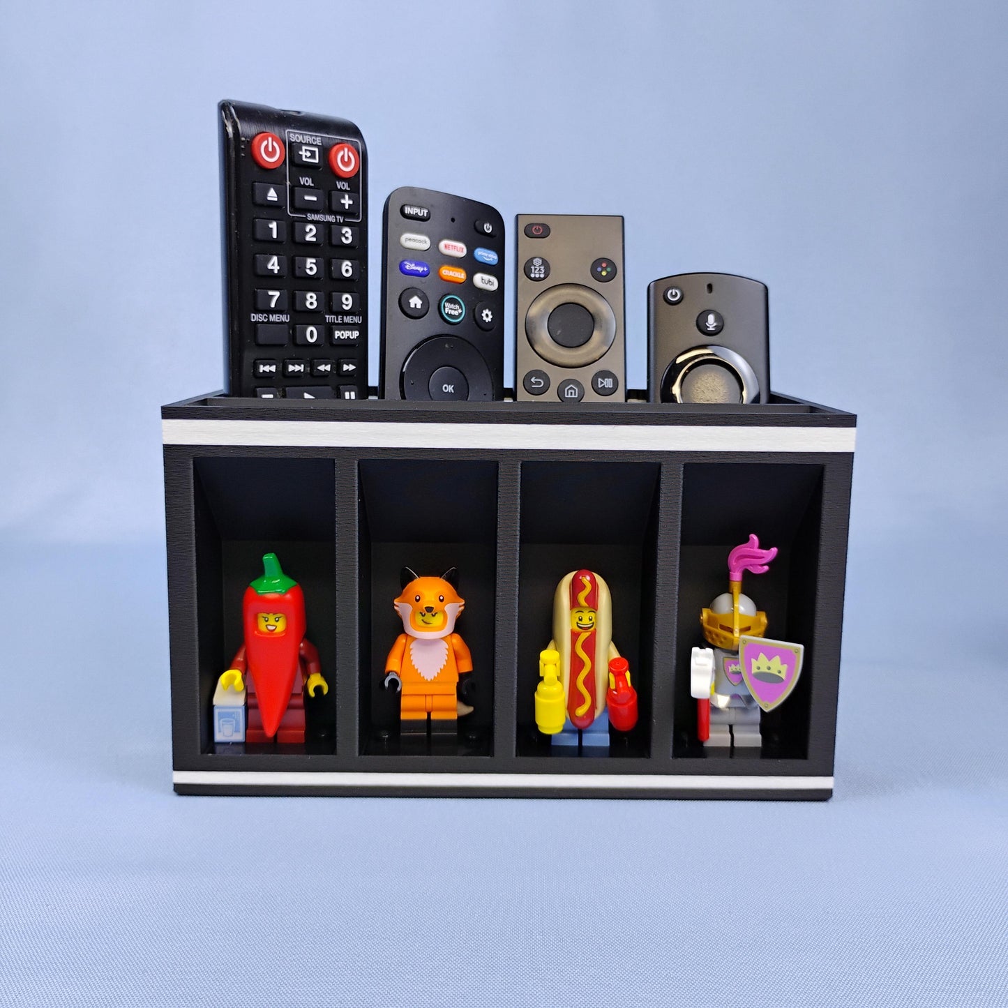 Remote Control Holder with LEGO® Minifigure Display | Father's Day Gift