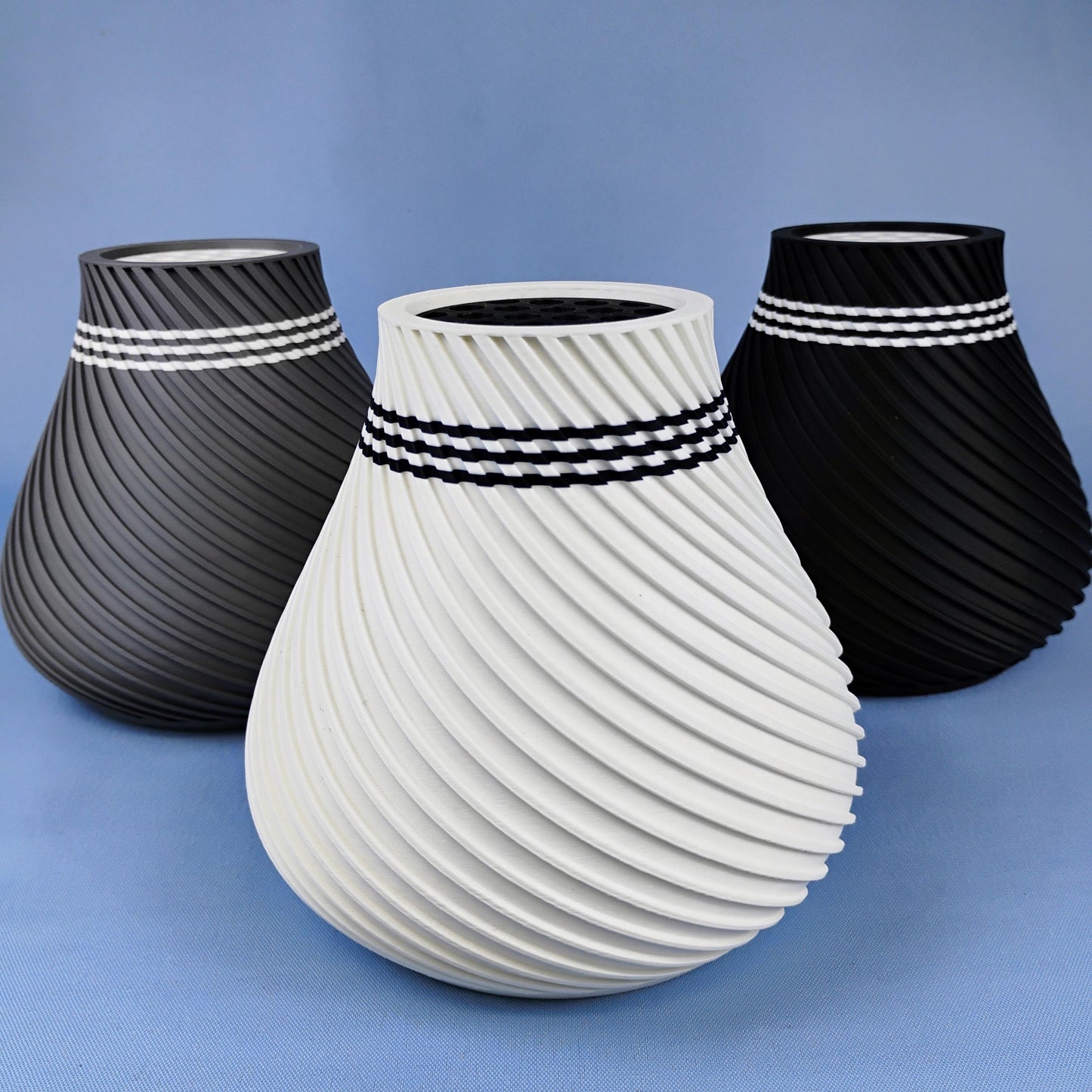 Vase for LEGO® Botanical Flower Sets | Modern Swirl Decor