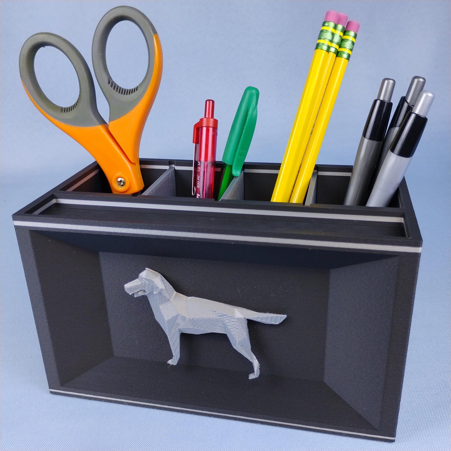Labrador Retriever Desk Organizer– Geometric Dog Remote Holder, Dog Lover Gift