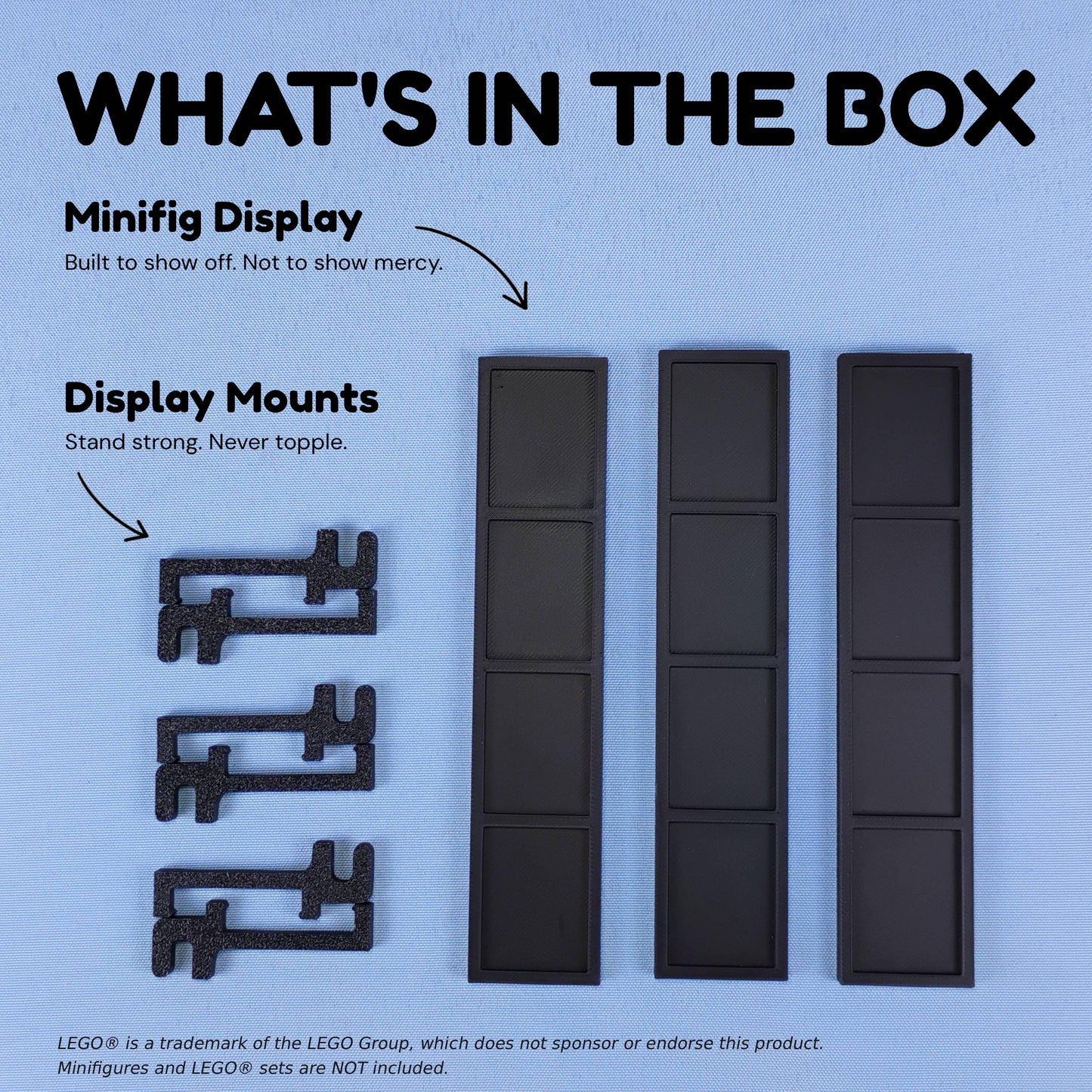 SKADIS Compatible Display Shelf Set for LEGO® Minifigures