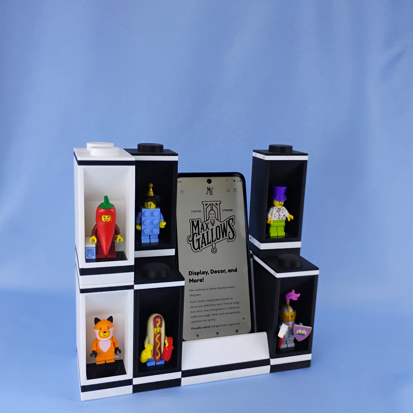 Phone Stand with LEGO® Minifigure Display